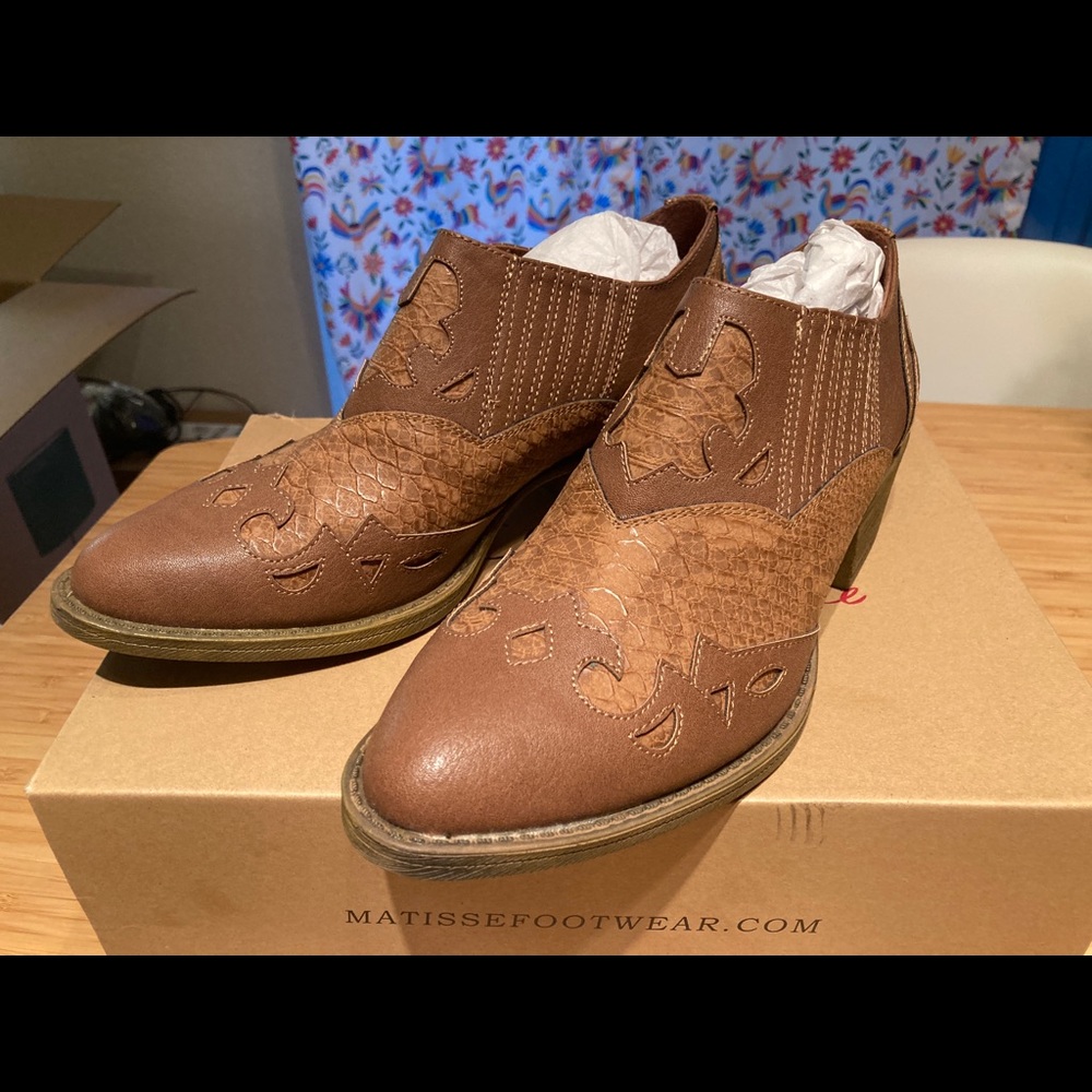 Matisse Cowboy / Western booties - vegan leather 9